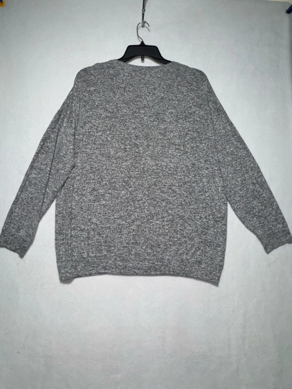 Athleta Gray Marled Crew Long Sleeve Sweatshirt Pullover Women Sz L - Picture 6 of 8